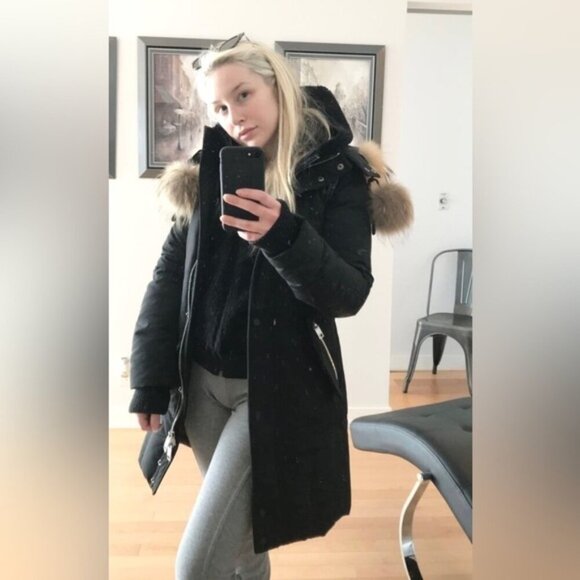 Nicole Benisti Nb Series Down Filled Fur Trim Parka Coat Jacket Black Size XS - Picture 4 of 16